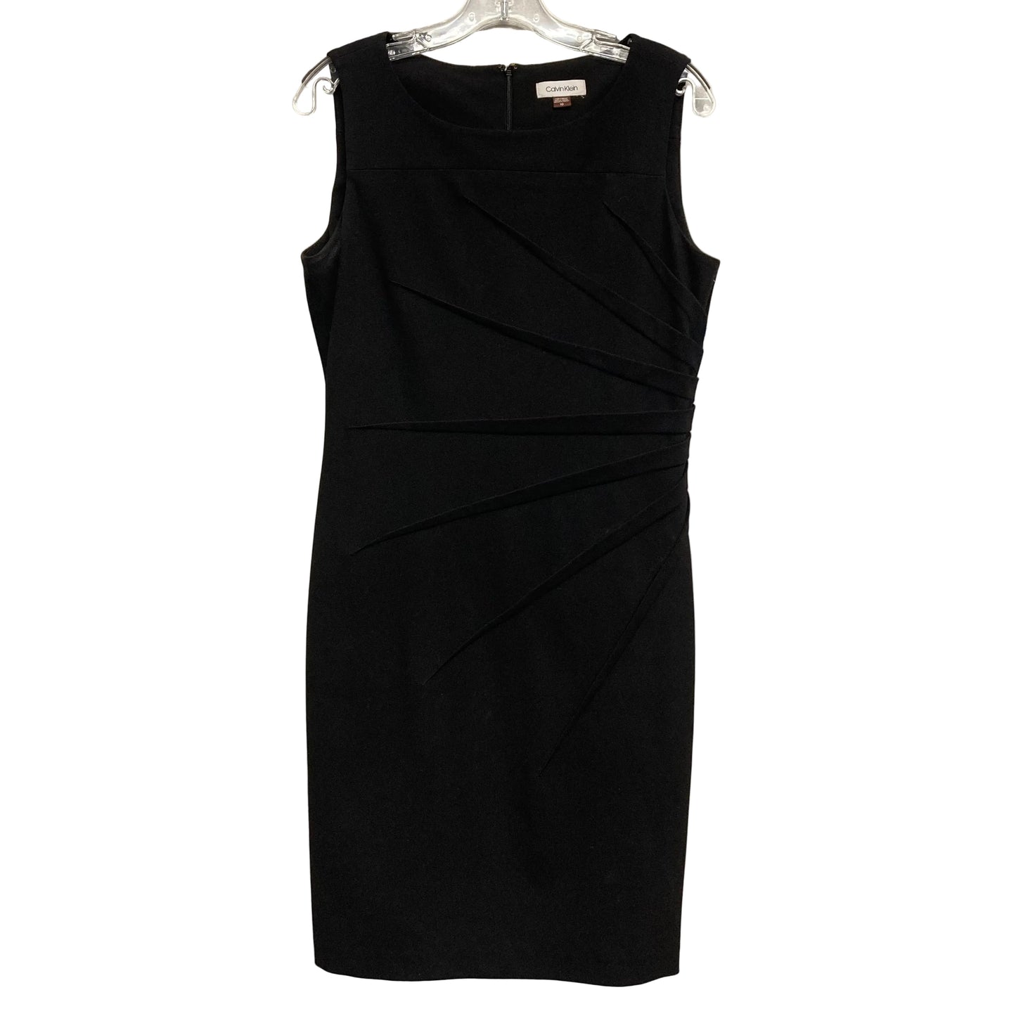 Dress Casual Midi By Calvin Klein In Black, Size:M