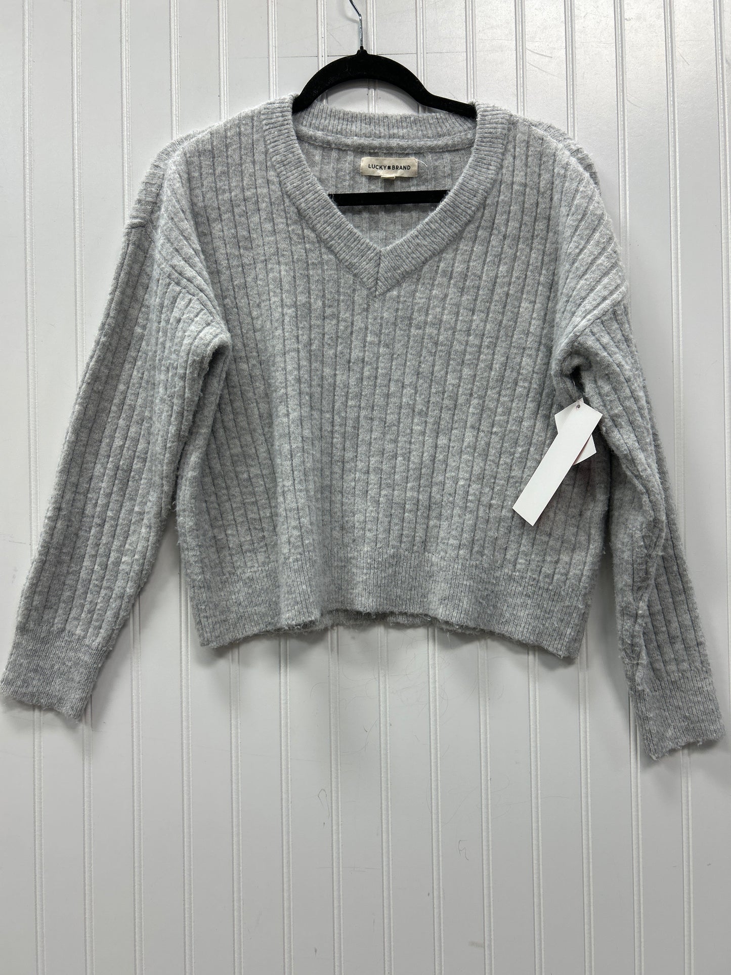 Sweater By Lucky Brand In Grey, Size:S