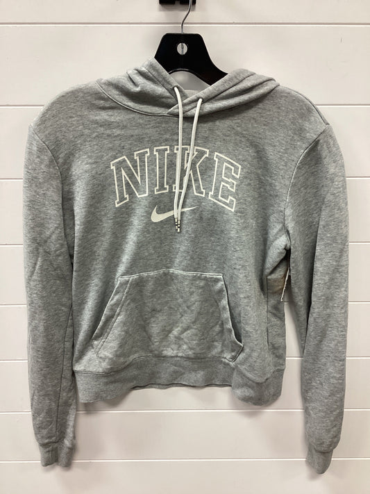 Athletic Sweatshirt Hoodie By Nike Apparel In Grey, Size:S