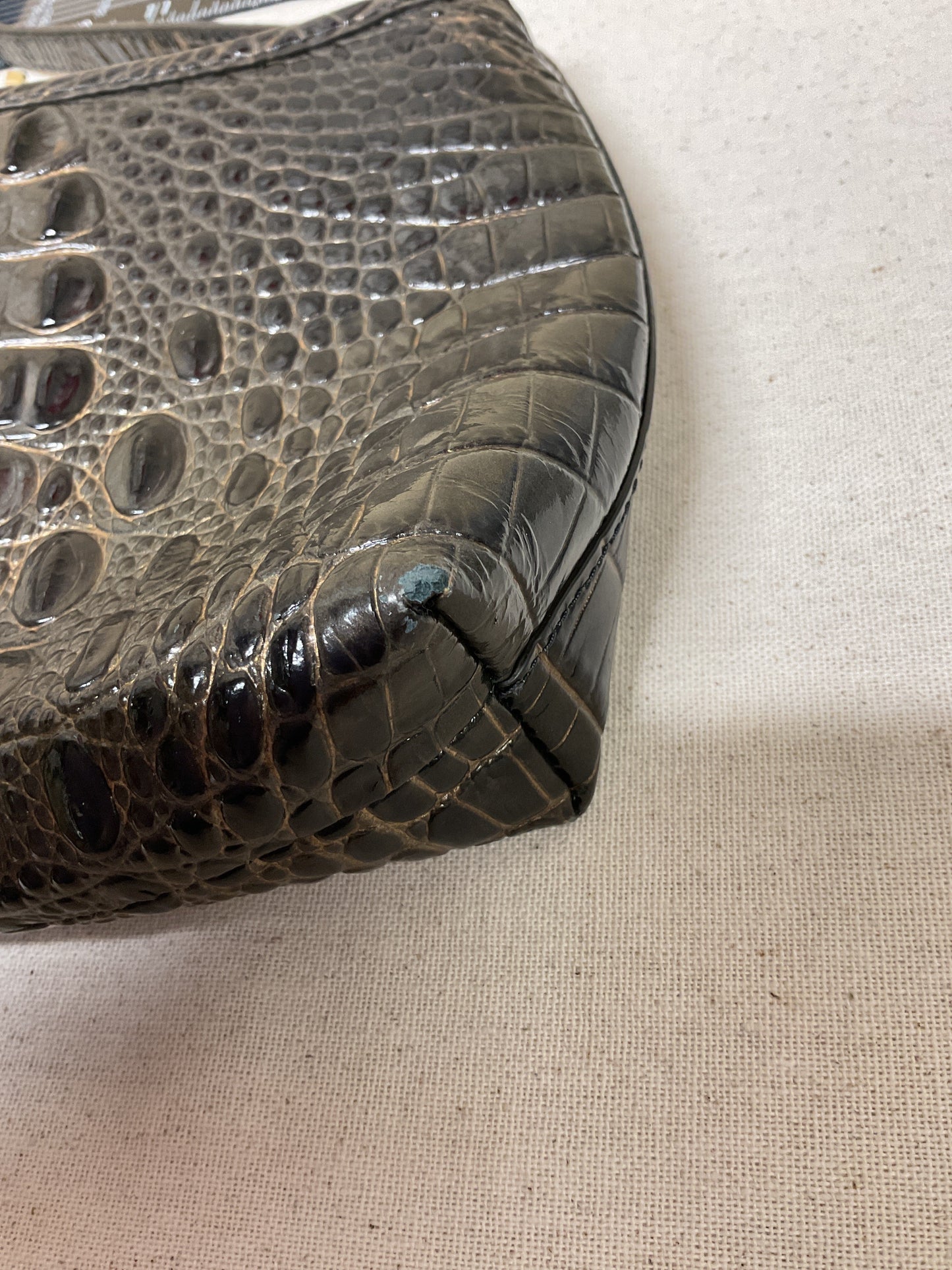 Handbag Designer By Brahmin In Green, Size:Small