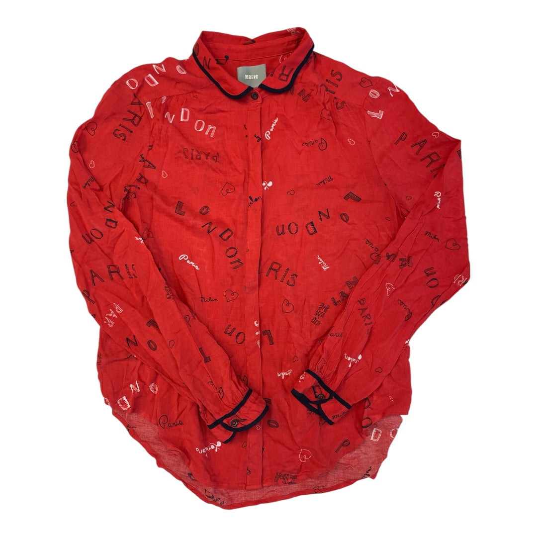 Top Ls By Maeve In Blue & Red, Size:8