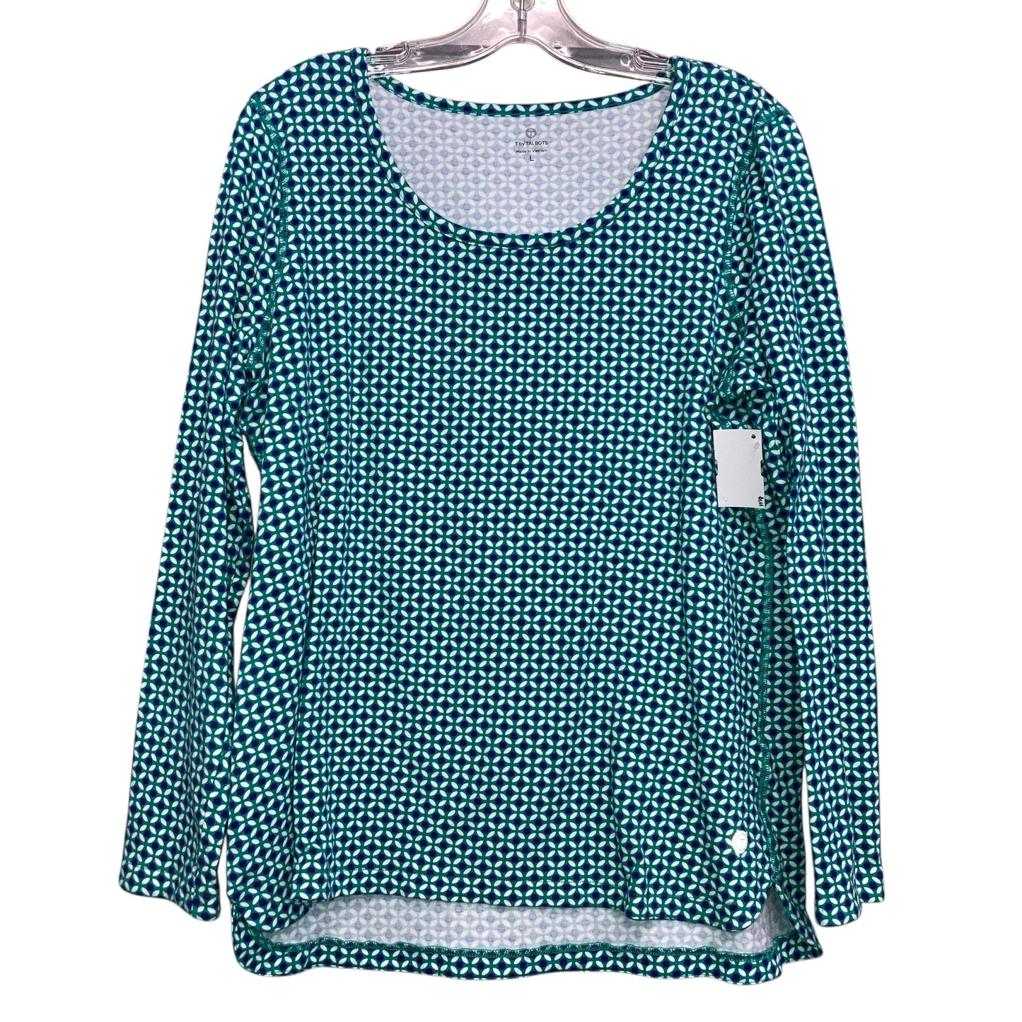 Top Ls By Talbots In Blue & Green, Size:L
