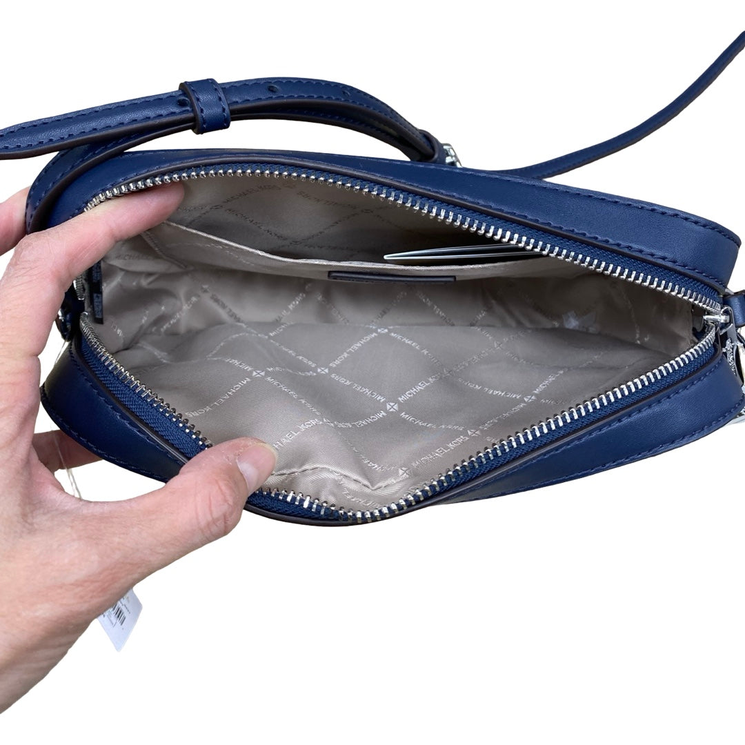 Handbag Designer By Michael Kors In Blue & White, Size:Small