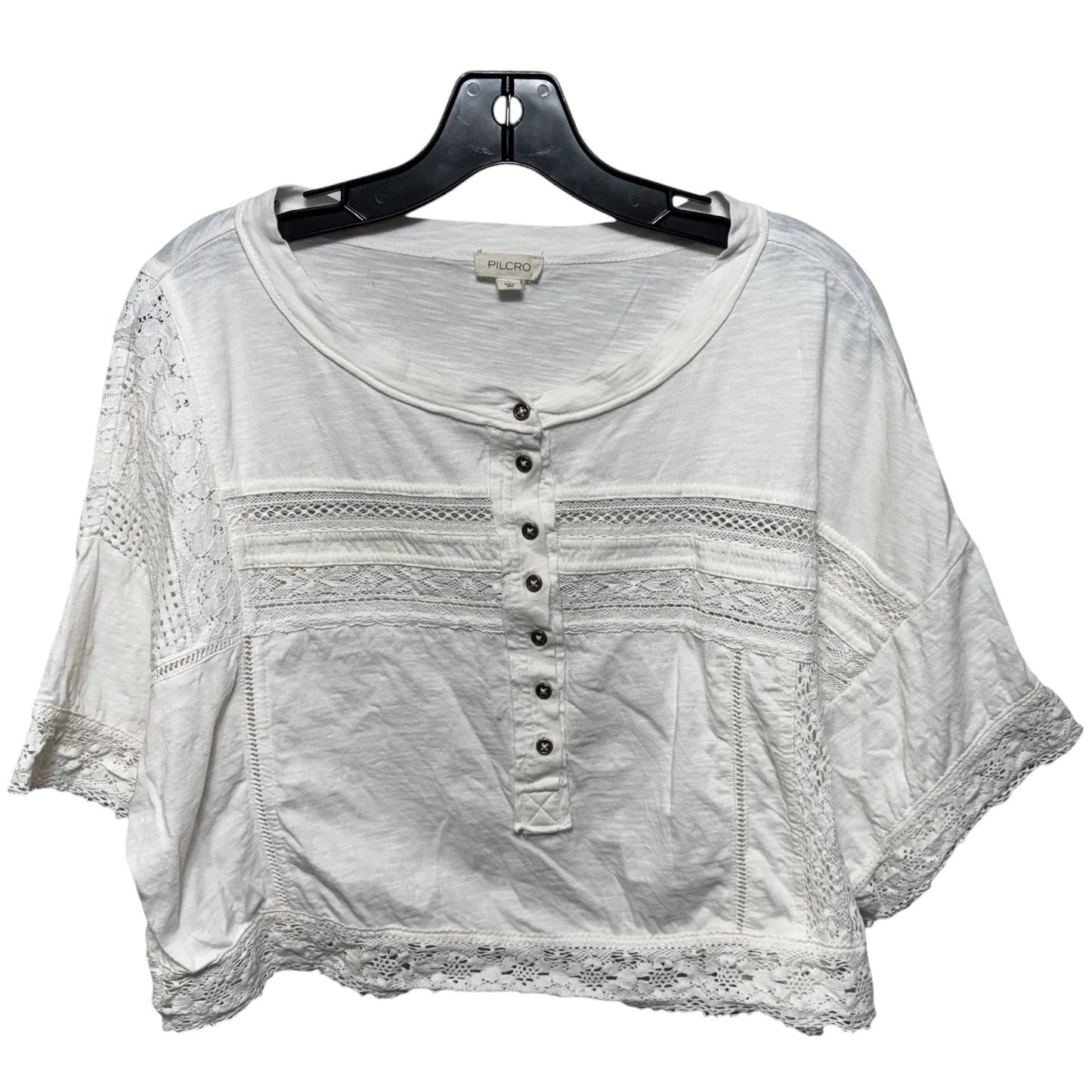 Top Short Sleeve By Pilcro In White, Size: M