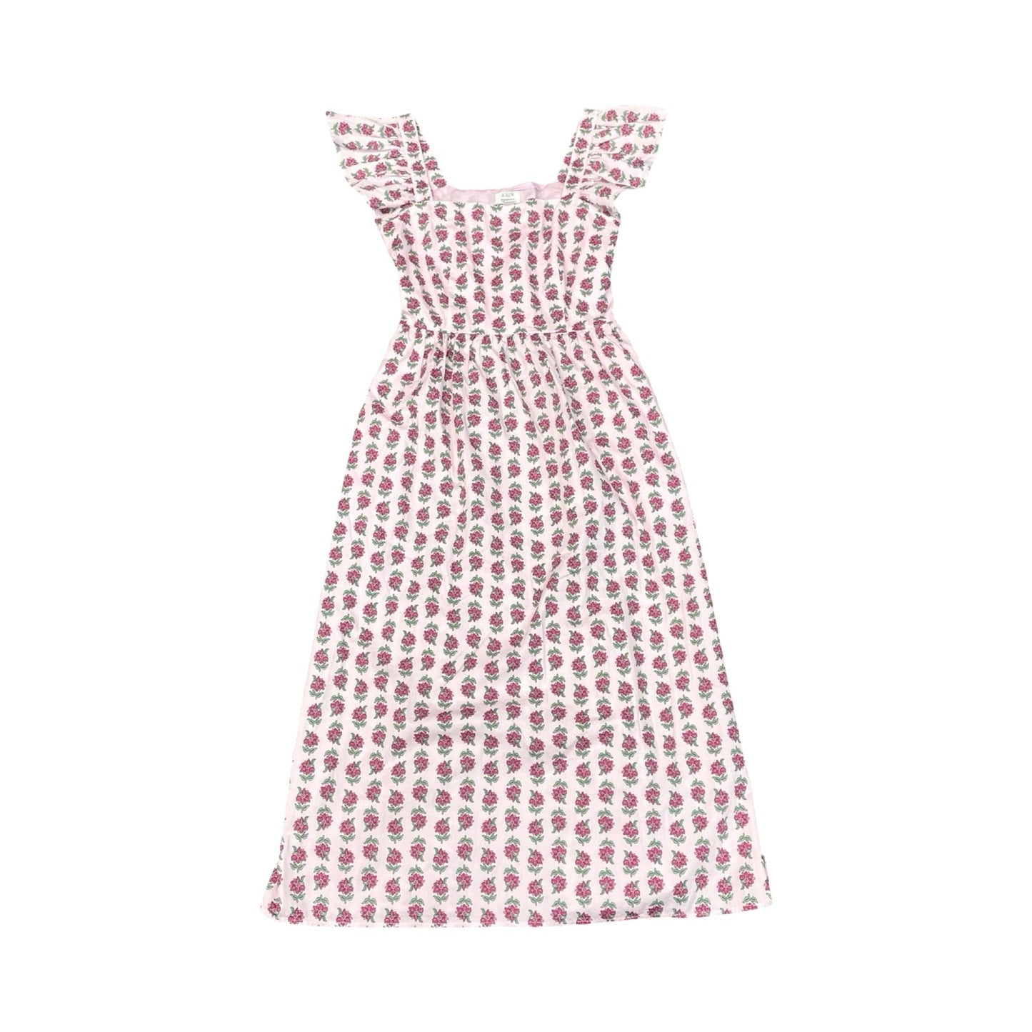 Dress Casual Midi By J. Crew In Floral Print, Size:0