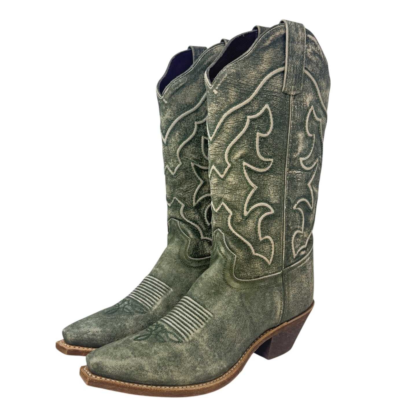 Reva Western Boots By Laredo In Green, Size: 8