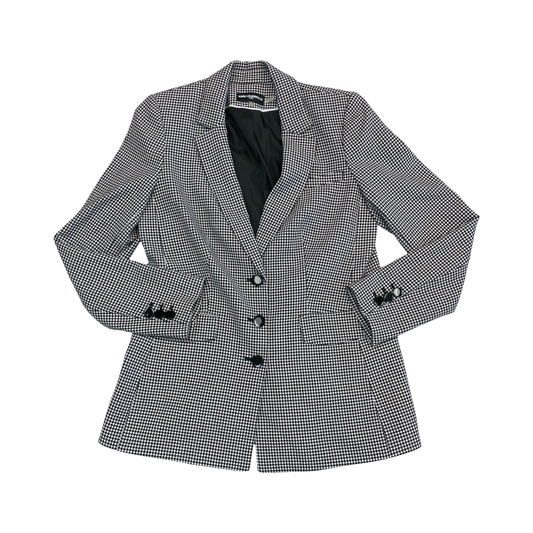 Blazer Designer By Karl Lagerfeld In Black & White, Size:8
