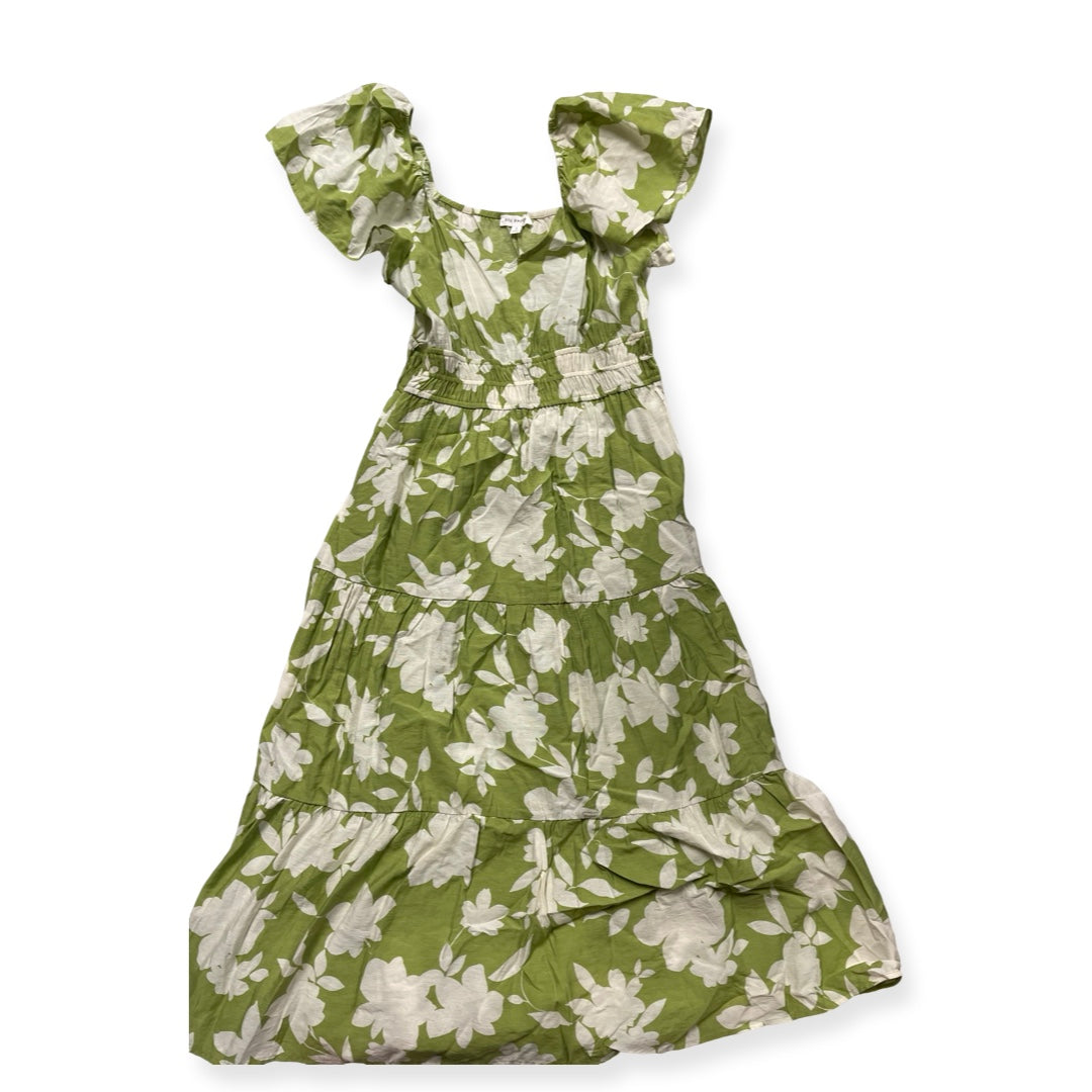 Dress Casual Maxi By Blu Pepper In Green & White, Size:S