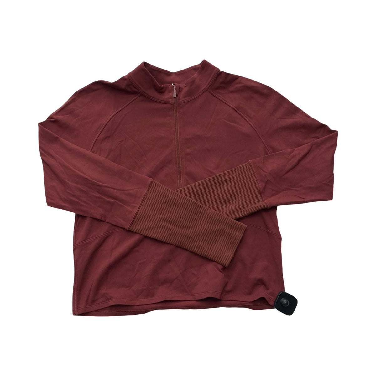 Athletic Top Ls Collar By Lululemon In Red, Size:10