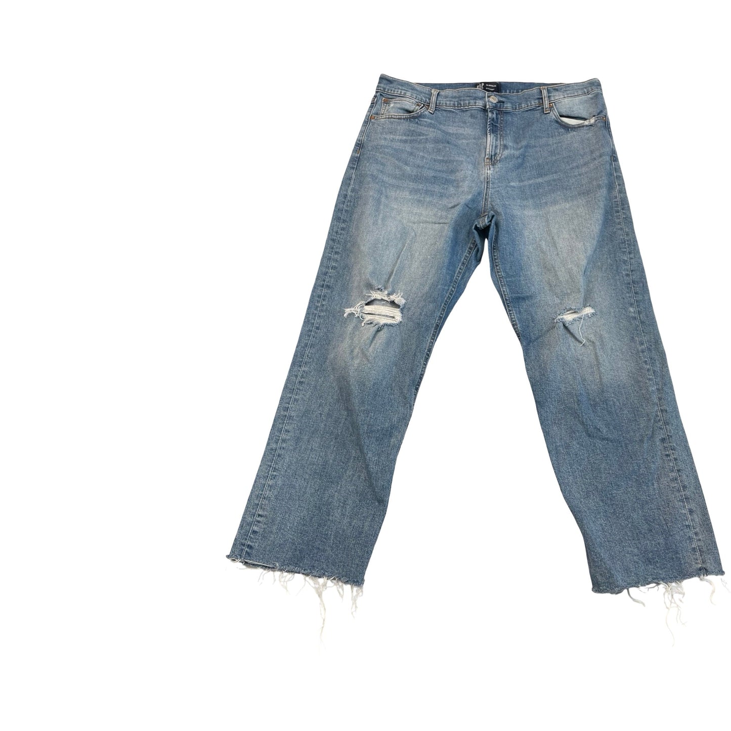 Jeans Straight By Gap In Blue Denim, Size:18