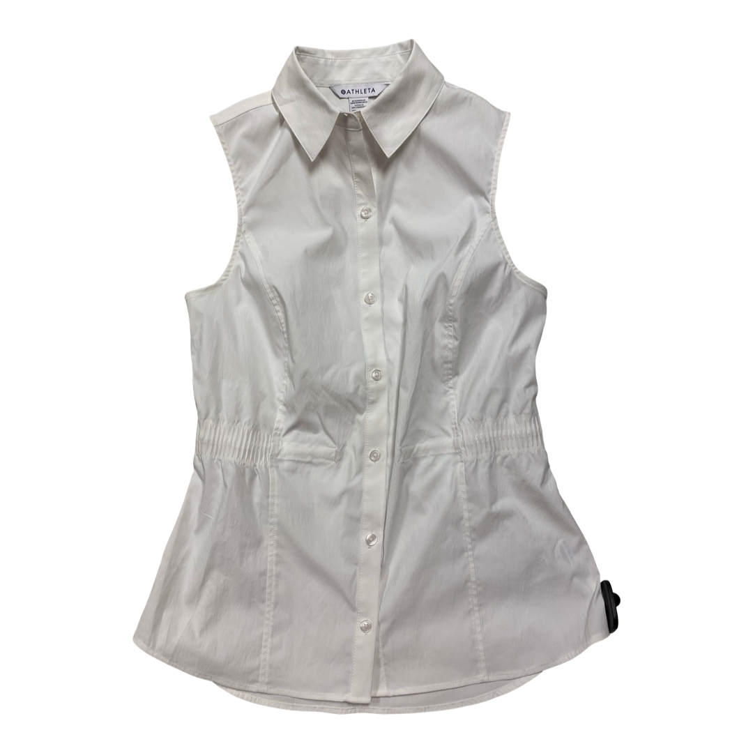 Top Sleeveless By Athleta In White, Size:Xs