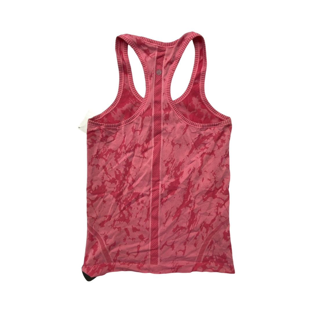 Athletic Tank Top By Lululemon In Pink, Size:6
