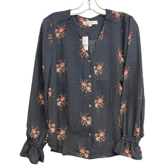 Top Ls By Loft In Floral Print, Size:S