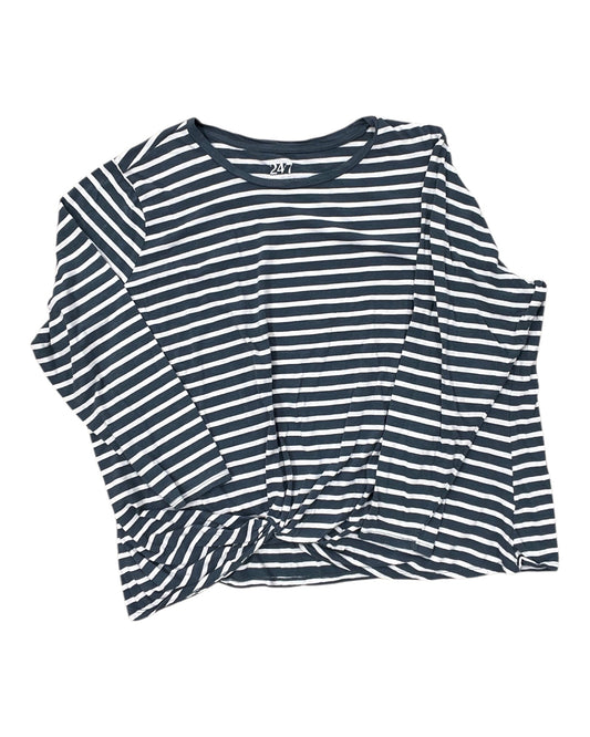 Top Ls By Maurices In Blue & White, Size:3X