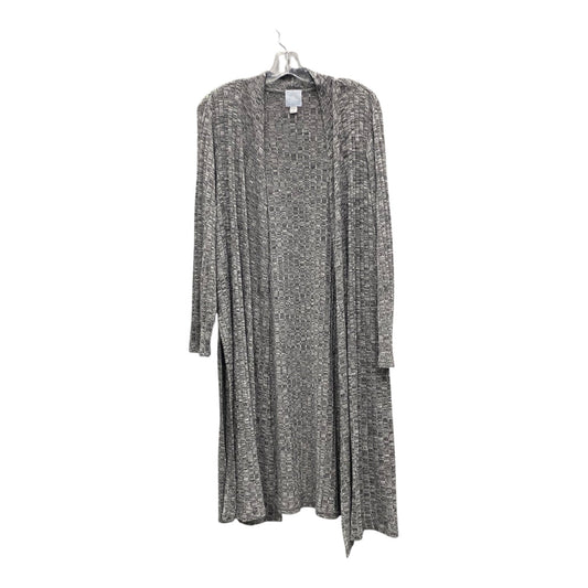 Cardigan By Sunday In Grey, Size:1X