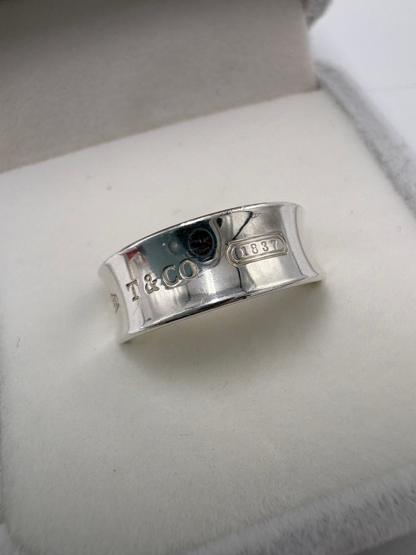 Tiffany & Company 1837 T & Co. 925 Luxury Ring, Size: 6