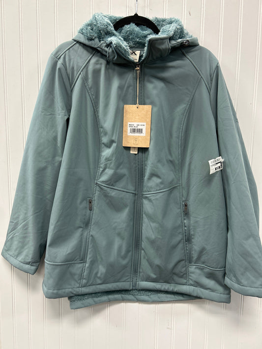 Jacket Windbreaker By Zero Xposure In Teal, Size:1X