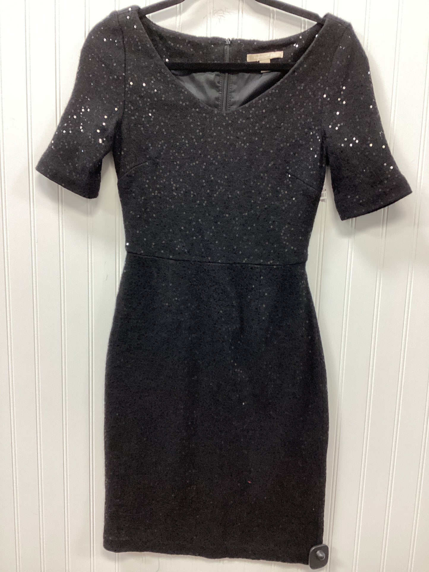 Dress Party Midi By Banana Republic In Black, Size:4