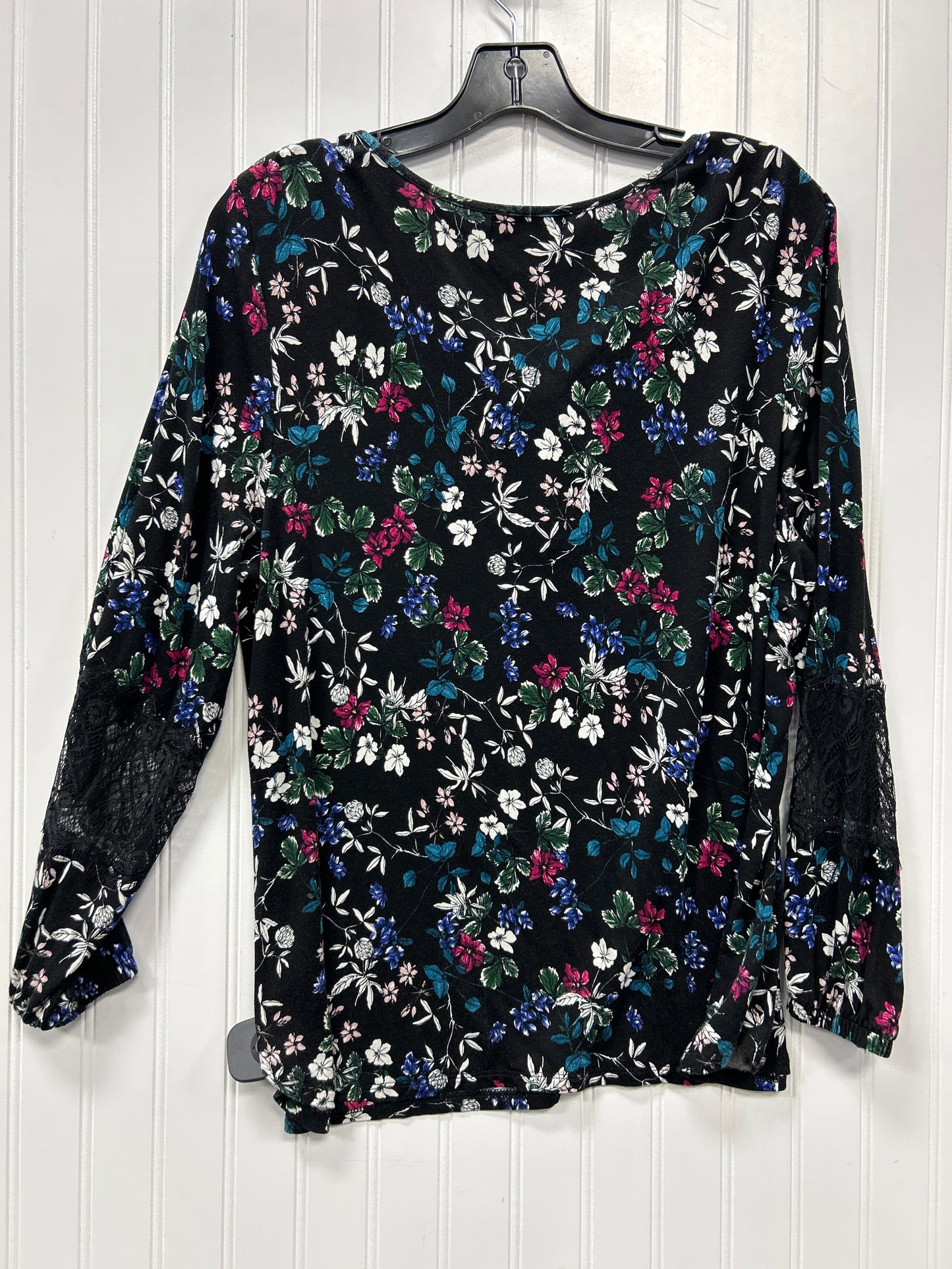 Top Ls By Liz Claiborne In Black, Size:Xl