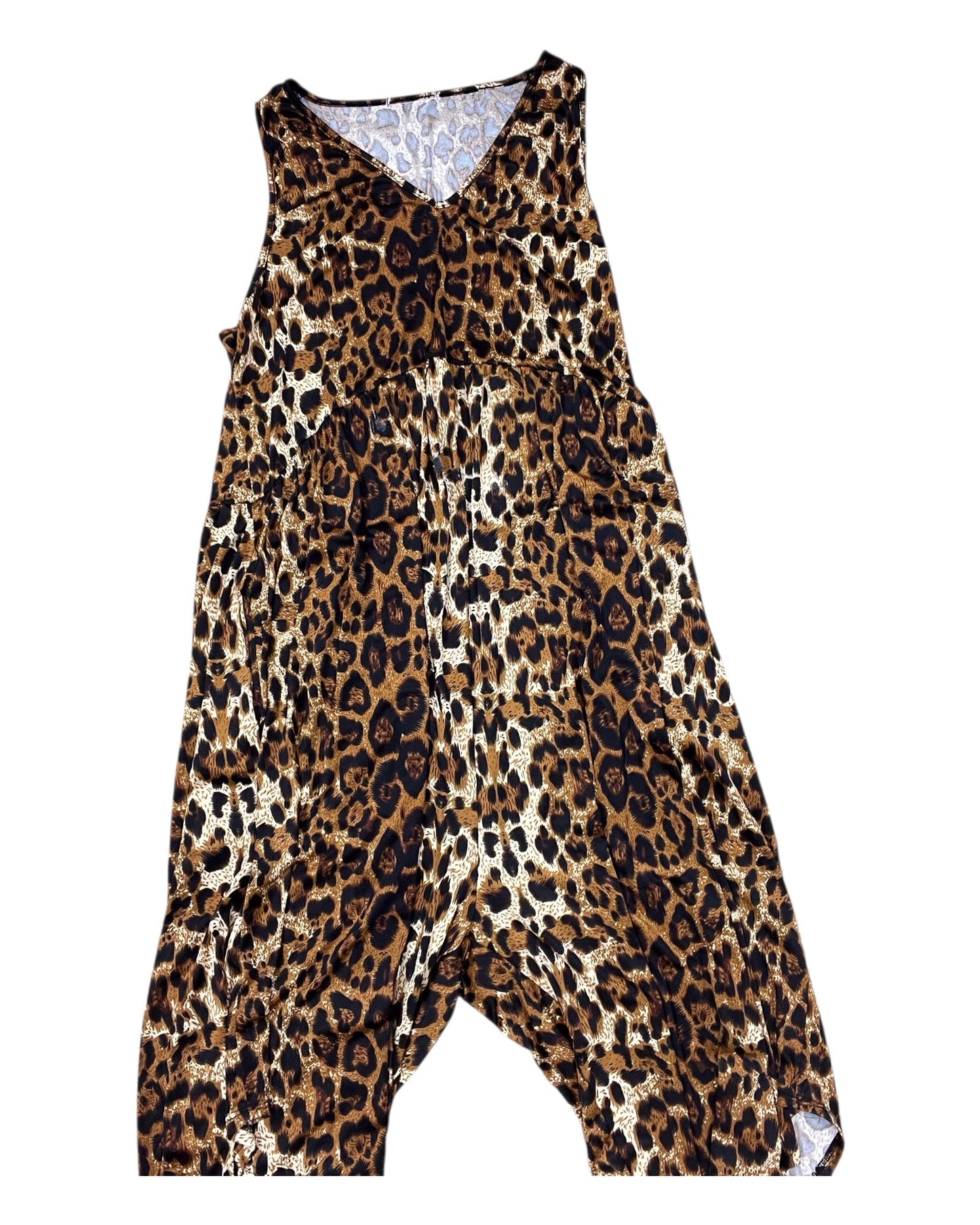 Jumpsuit By Clothes Mentor In Animal Print, Size:Xl