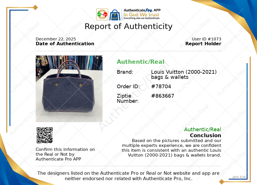 Handbag Luxury Designer By Louis Vuitton In Navy, Size:Medium