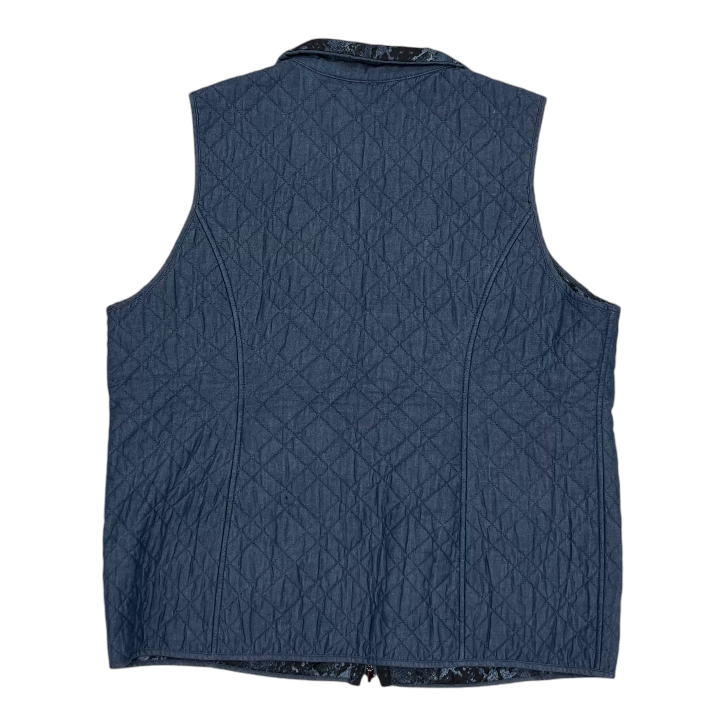 Vest Puffer & Quilted By Chicos In Blue, Size:Xl