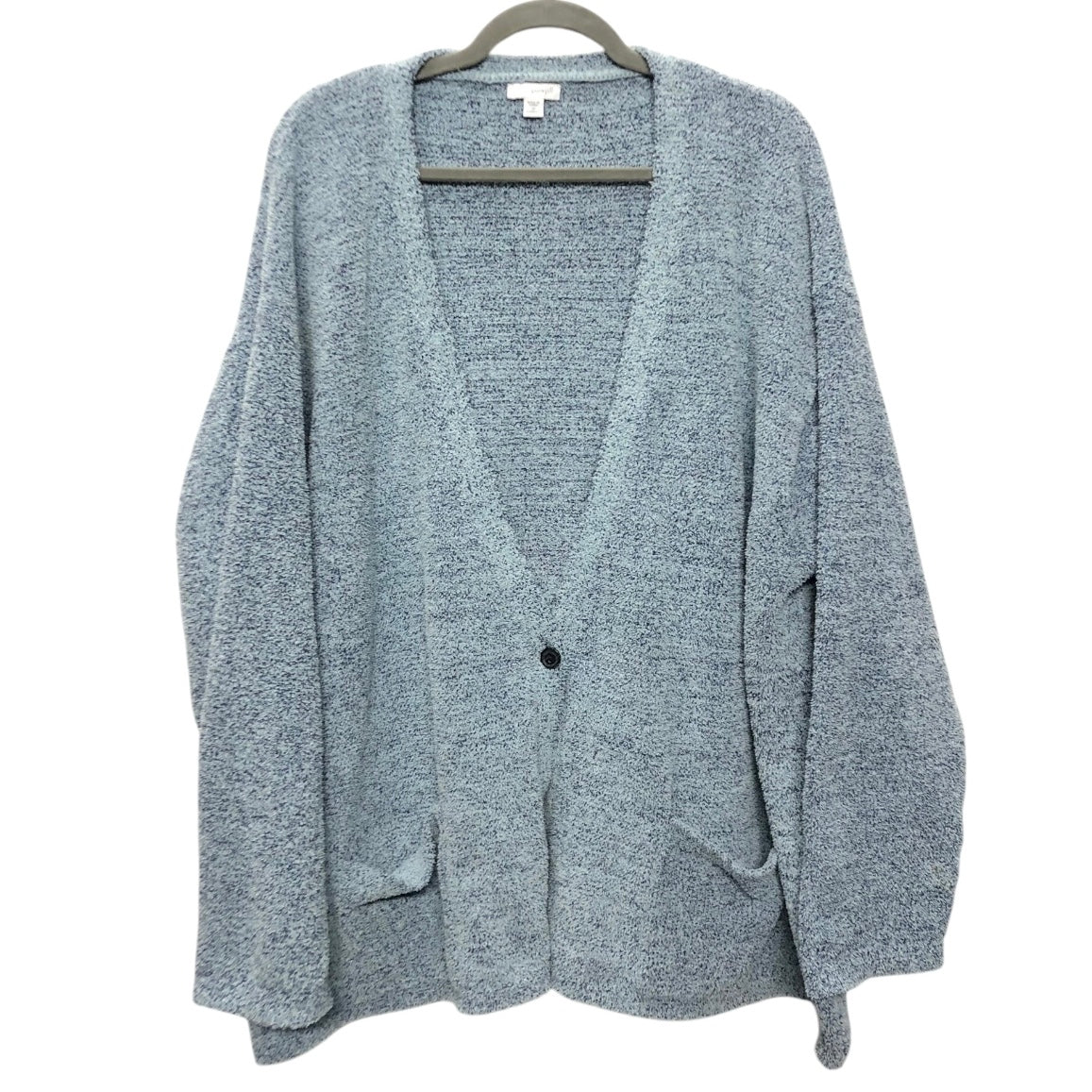 Sweater Cardigan By Pure Jill In Blue, Size:3X