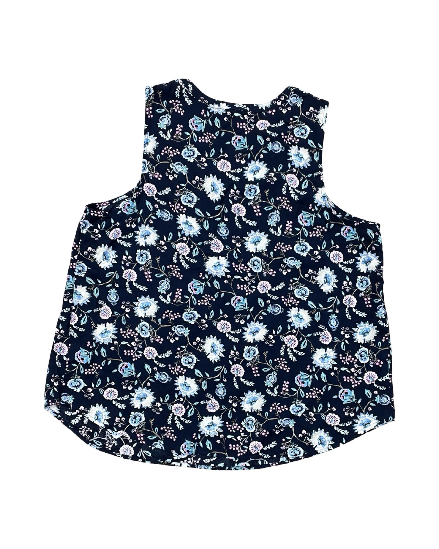 Top Sleeveless By Croft And Barrow In Blue, Size:L