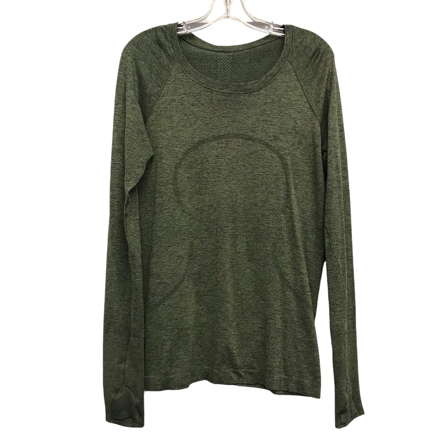 Athletic Top Ls Crewneck By Lululemon In Green, Size:M