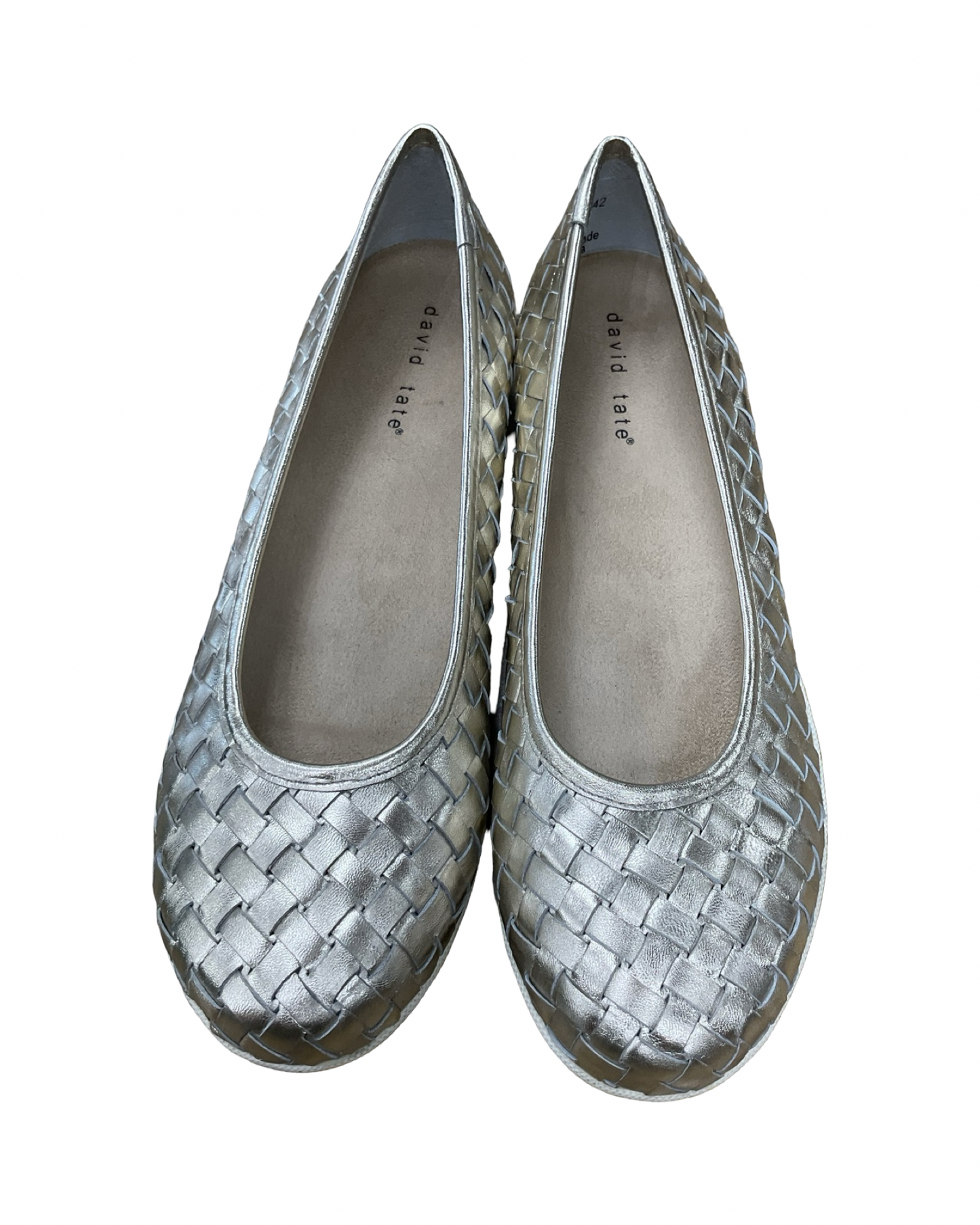 Shoes Flats By Clothes Mentor In Gold, Size:8