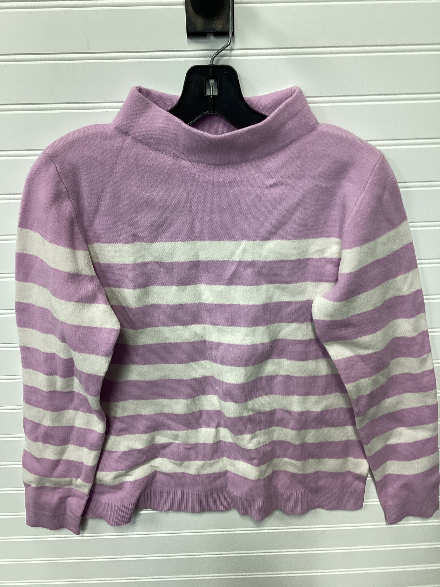 Blouse Ls By Ann Taylor In Purple, Size:Mp