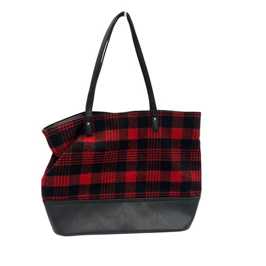 Tote By Dressbarn In Black & Red, Size:Medium