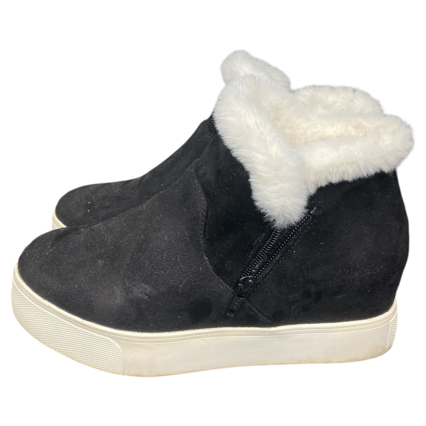 Boots Ankle Flats By J Slides In Black, Size:9