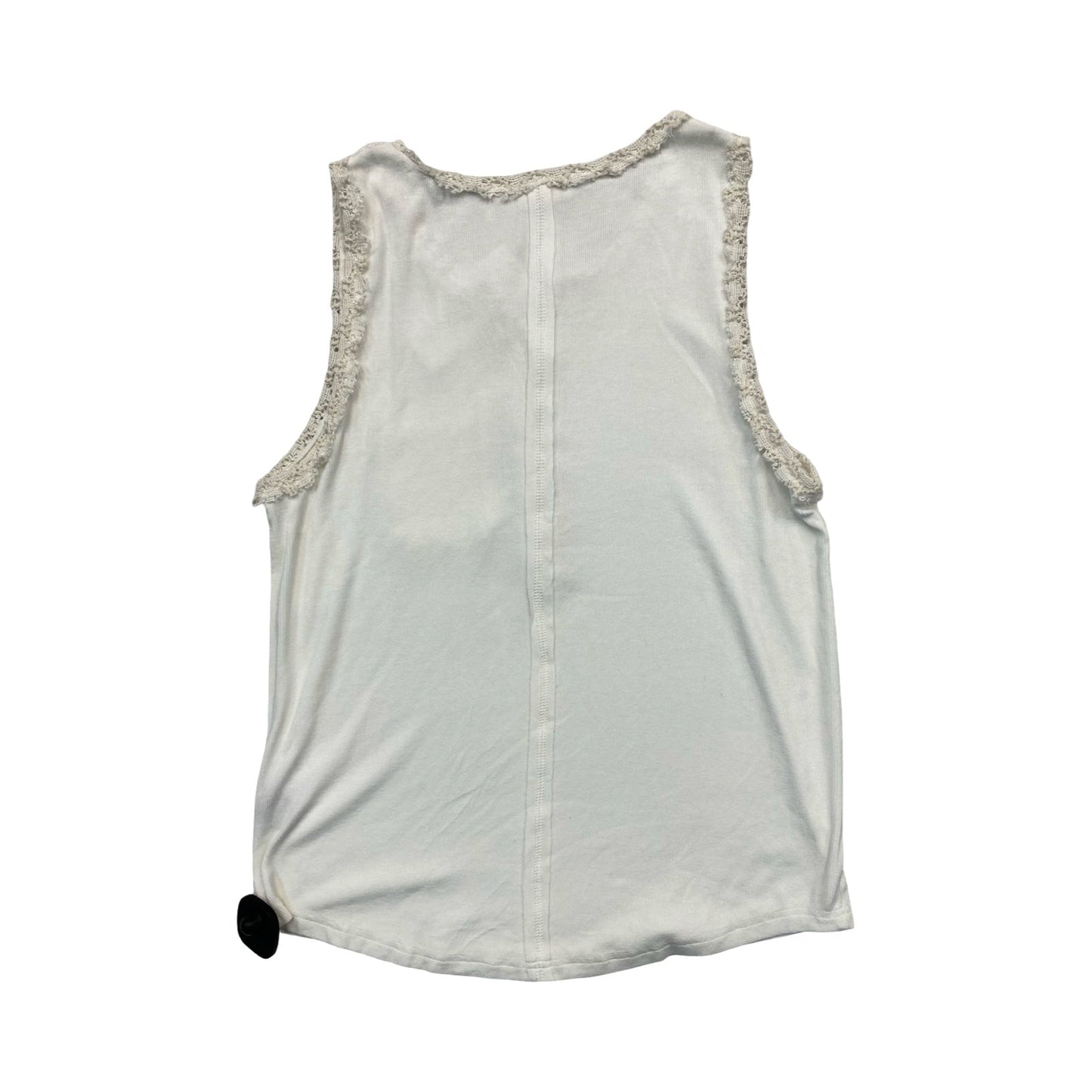 Top Sleeveless By Pol In White, Size:M