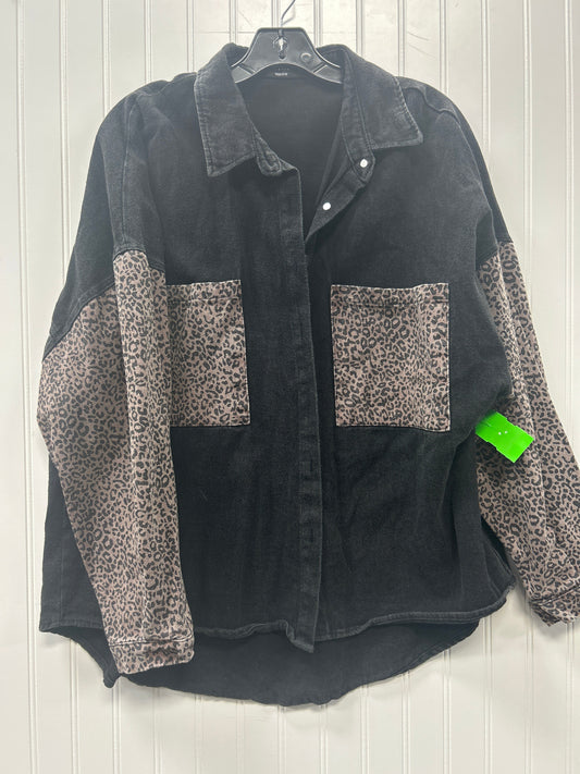Jacket Denim By Vici In Black Denim, Size:M