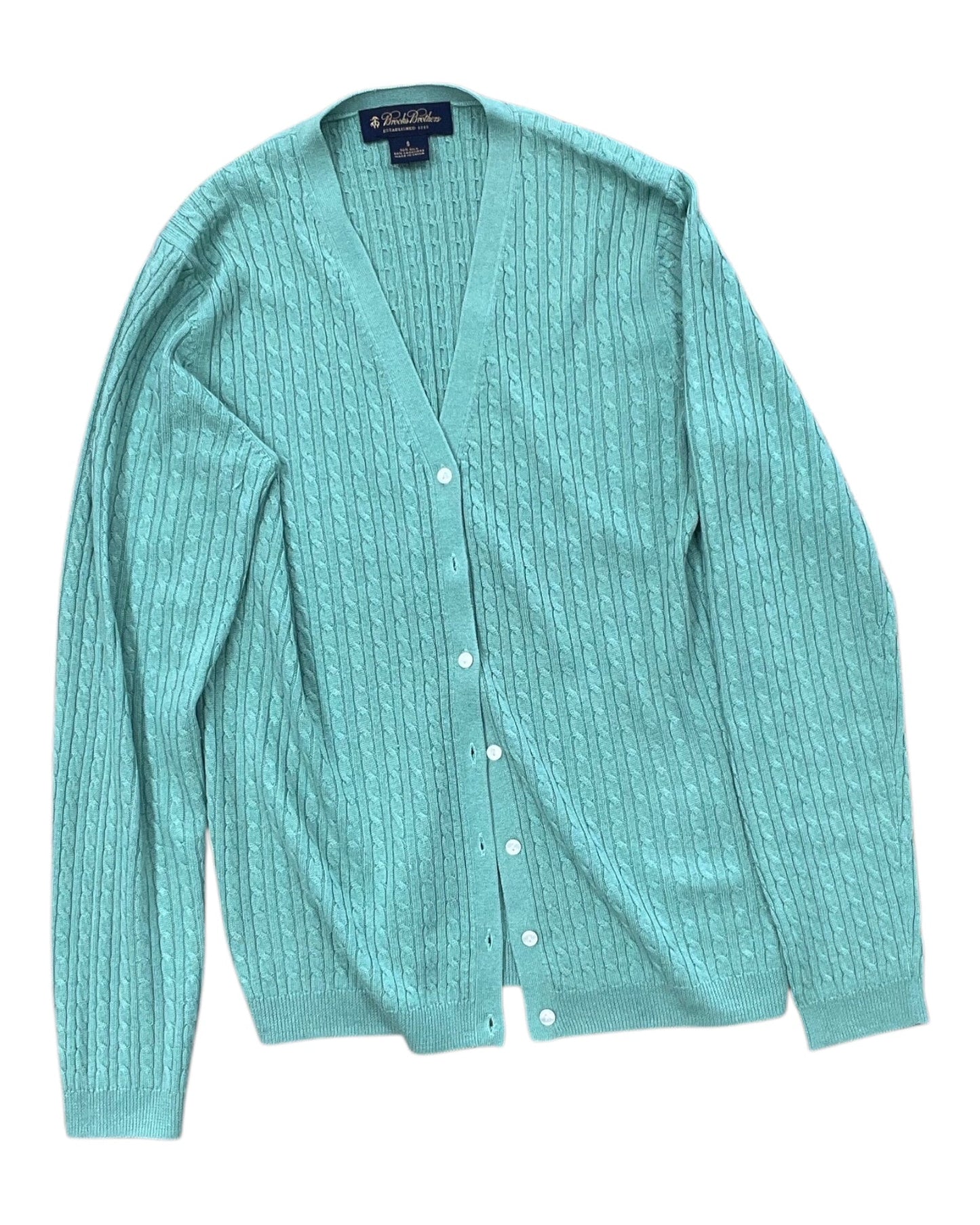 Cardigan By Bobbie Brooks In Green, Size:S