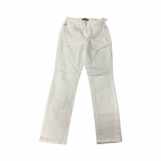 Jeans Boot Cut By Judy Blue In White, Size:4