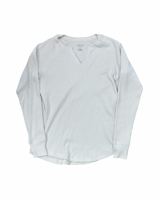Top Ls By American Eagle In Cream, Size:S