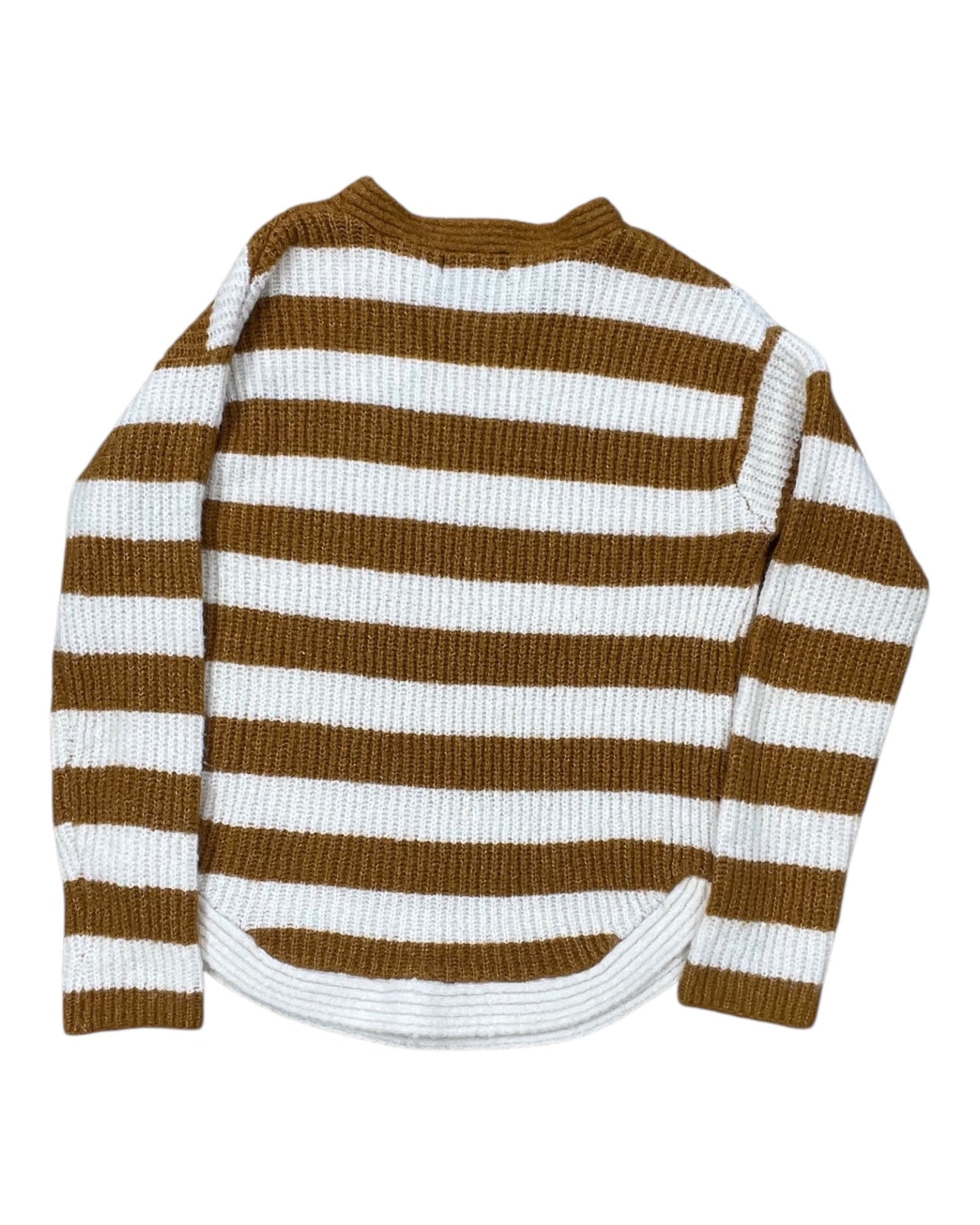 Sweater By Love Tree In Brown & Cream, Size:S
