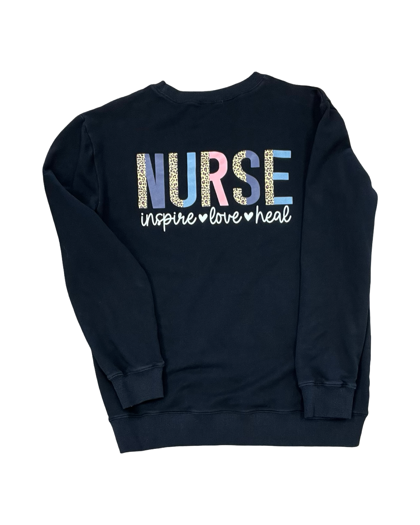 Sweatshirt Crewneck By Clothes Mentor In Black, Size:M