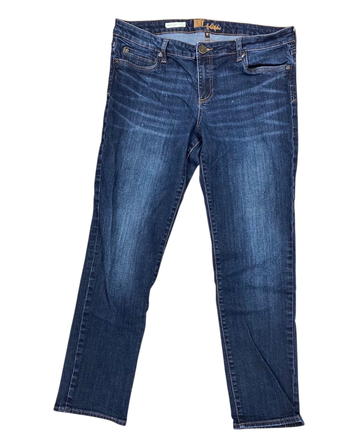 Jeans Boyfriend By Kut In Blue Denim, Size:12