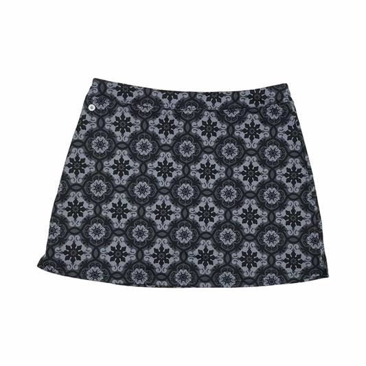 Athletic Skort By Ekouaer In Black & Grey, Size:Xxl