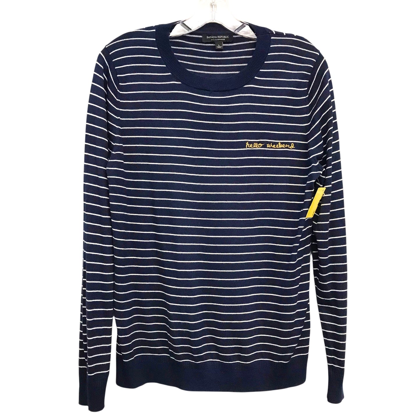 Top Ls By Banana Republic In Striped Pattern, Size:L