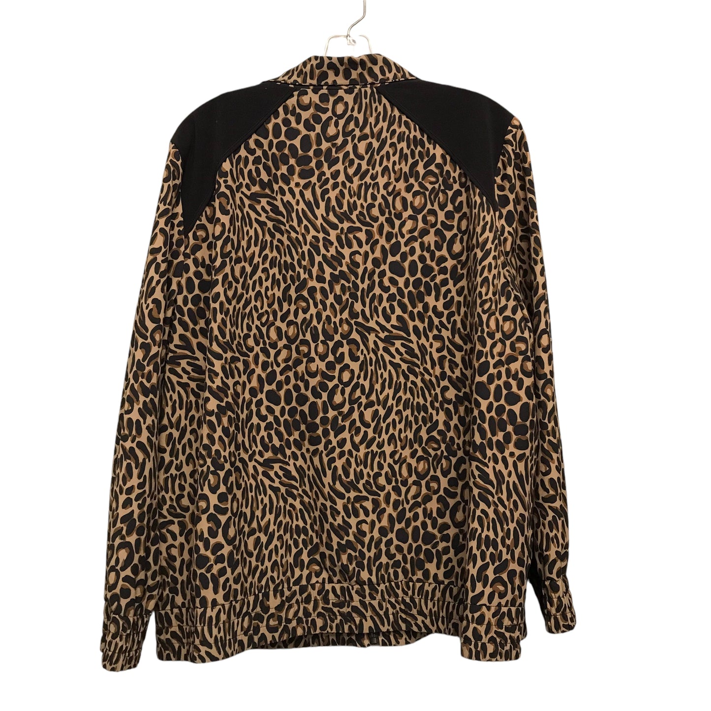 Athletic Jacket By Zenergy By Chicos In Animal Print, Size:Xl