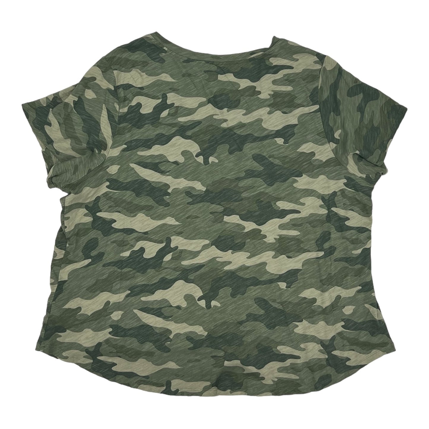CAMOUFLAGE PRINT TOP SS by OLD NAVY Size:2X