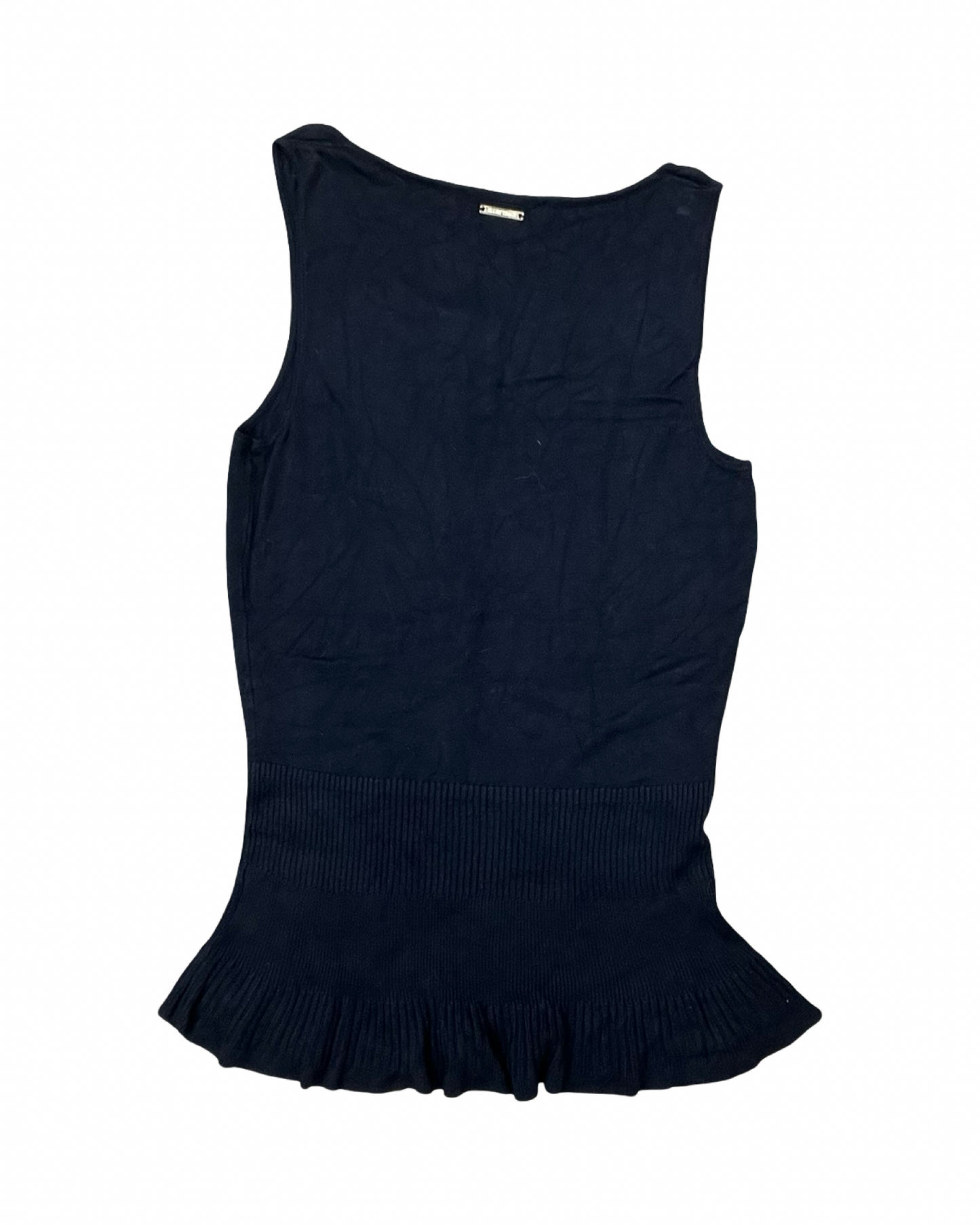 Top Sleeveless By Ellen Tracy In Black, Size:M