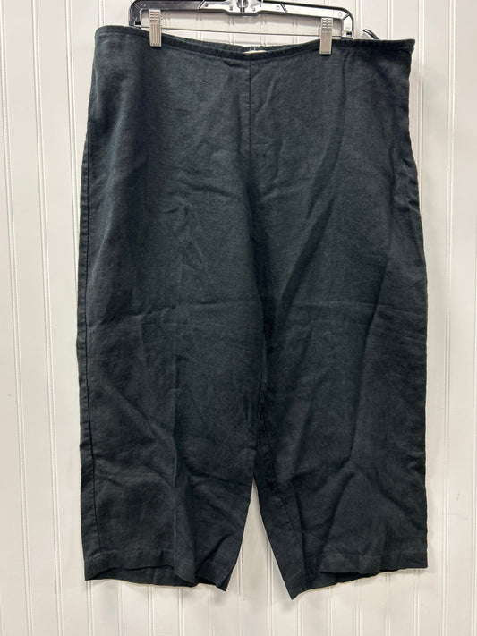 Capris By Eileen Fisher In Black, Size:18