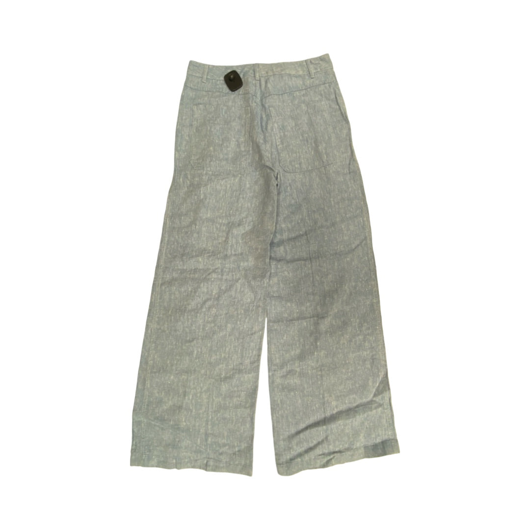 Pants Linen By Madewell In Blue, Size:2