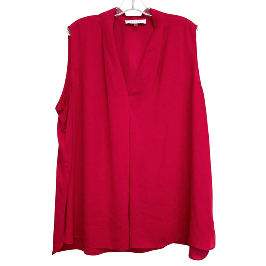 Top Sleeveless By Kasper In Red, Size:3X