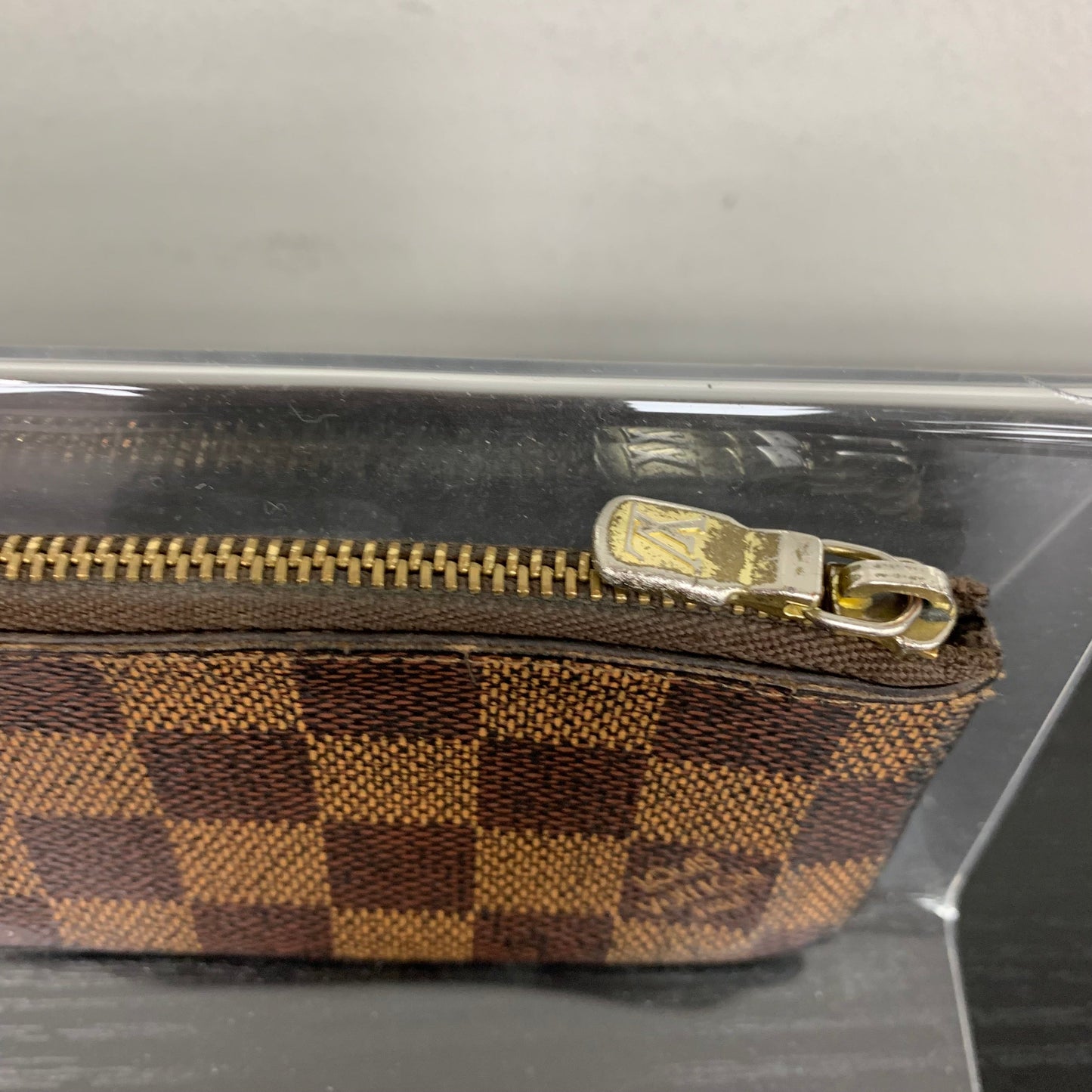 Coin Purse Luxury Designer By Louis Vuitton In Damier Ebene
